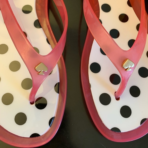 Polka Dot Jelly Flip Flops - Picture 5 of 5
